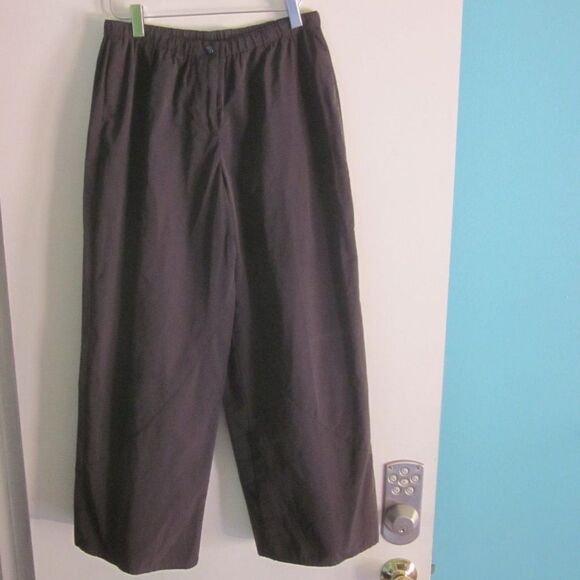 Babette SF Vintage Gray Nylon Wide Leg Crop Pants XS fits up to M 30" Waist - Picture 2 of 14